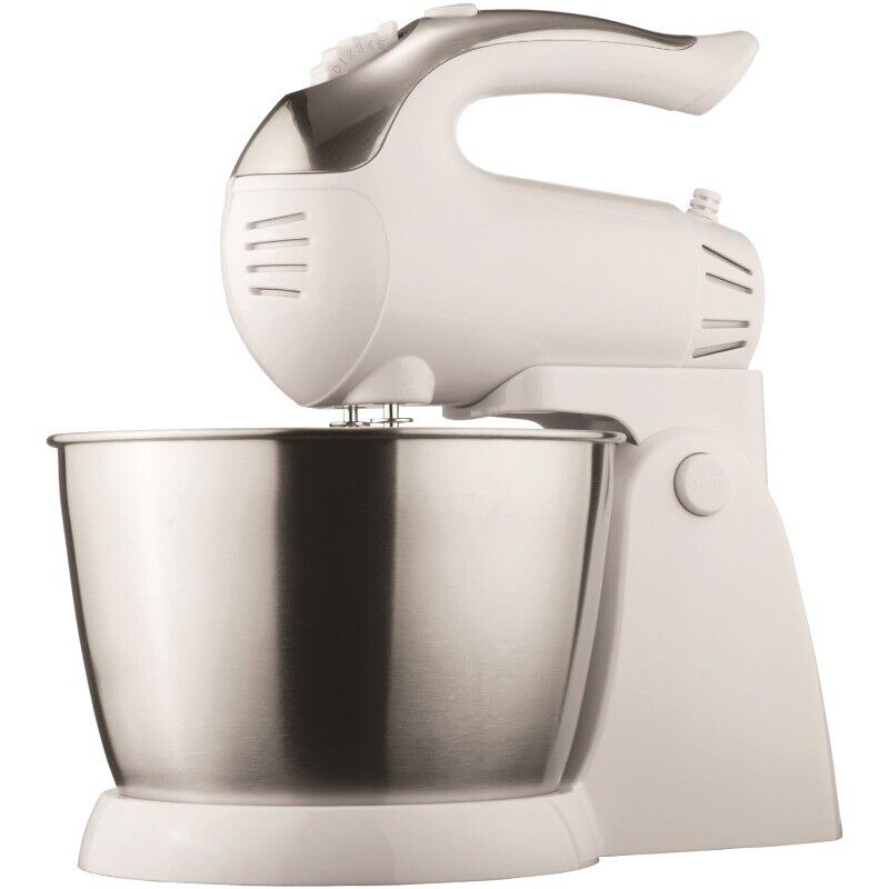 Stainless Steel 5-speed Stand Mixer With Bowl, 1-hand Operation, Dishwasher-safe
