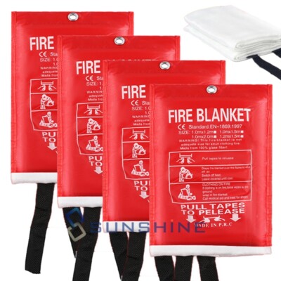 Manta/extintor de emergencia contra incendios para cocina casera de liberación