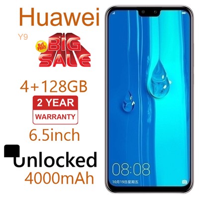 Unlocked Huawei Y9 2019 Smartphone - 128GB, 6.5'' Global ROM, 2 Year Warranty
