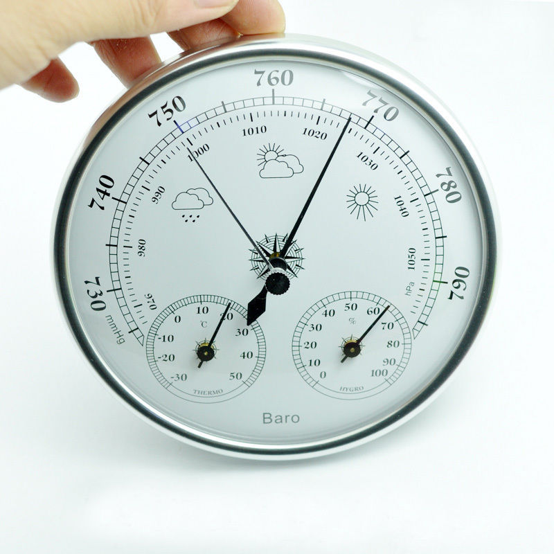 1 X 130mm Wall Hanging Barometer Weather Thermometer Hygrometer 960~1060hPa New