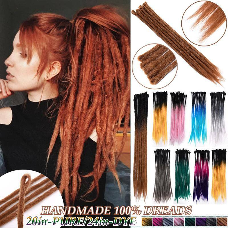 Ombre Color Dreadlocks Crochet Braids Dread Locs As Human Hair Extensions Auburn Ebay