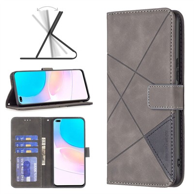 Splice Wallet Flip Cover Case For Huawei Honor 90 Lite X6A X7A X7B X8B X9B X50i