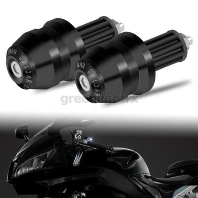 Motorcycle 7/8'' Handle Bar Ends Grip Plug Cap Handlebar 22mm Slider CNC Aluminum