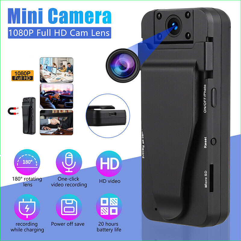 Mini Police Body Hidden Camera Video Dvr Ir Night Cam