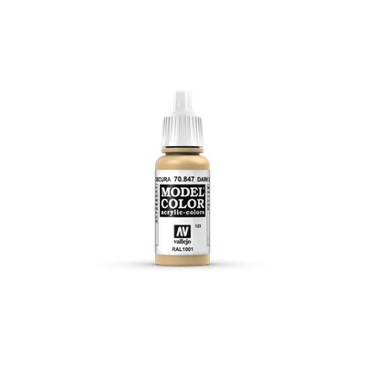 Vallejo 70847 Model Color - Dark Sand Acrylic Paint 17ml, Water-Based, New