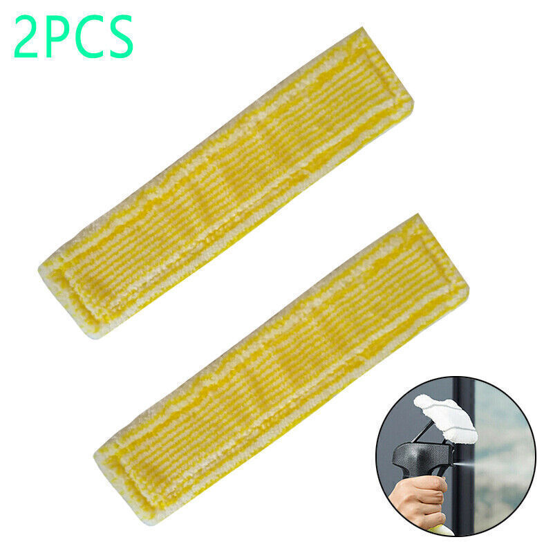 2PCS Microfibre Mop Cloths For Karcher WV1 WV50 WV75 Window Cleaning Machine