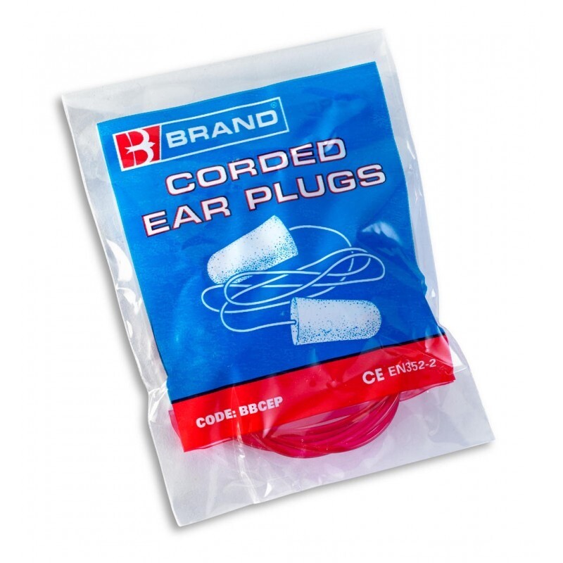 118 pairs B Brand Corded Foam Ear Plugs earplugs noise reducing PPE