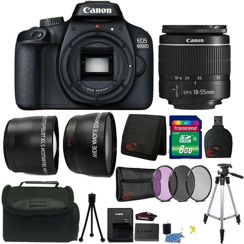 Canon EOS 4000D / Rebel T100 18MP Digital SLR Camera 18-55mm