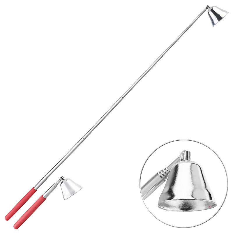 Britesta Edelstahl-KerzenlÃ¶Scher Mit Teleskop-Griff, Ausziehbar Bis 62 Cm