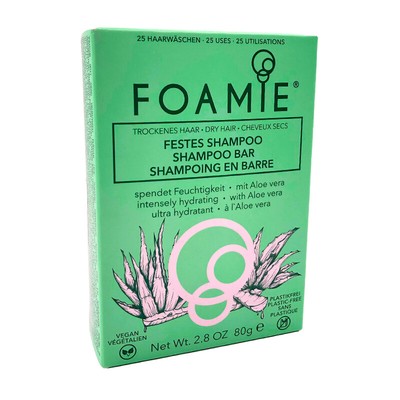Foamie Shampoo Bar For Damaged Hair (Aloe Vera)