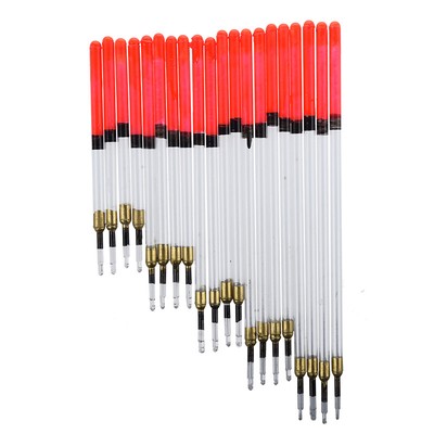 20 Klar Kristall Waggler Angeln Fisch Schwimmen Schwebe Stem Schlauch Set k12l
