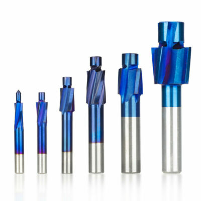 1x Kegelsenker Senkbohrer Schaftfräser 4 Zähne HSS Flachsenker Drill Bit M3-M16