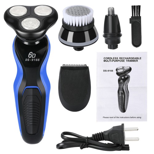 Rechargeable Ear Nose Hair Trimmer Beard Razor Electric Shaver 4IN1 Grooming Kit