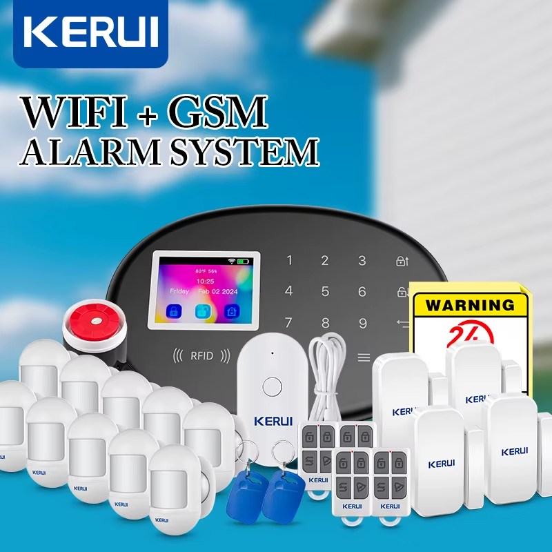 WiFi GSM Tuya Home Alarm Security Alarm System Kit W202 Smart Life Burglar Alarm