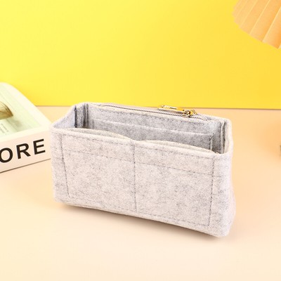Bag Organizer For Mini Bag Storage Bag The Liner Bag Felt Purse Insert Handb-ji