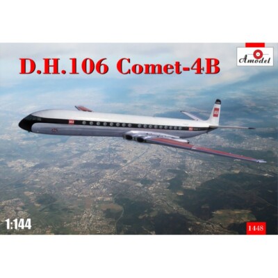 Amodel 1448 Plastic model airplane kit Scale 1:144 DH 106 Comet-4B - kits models
