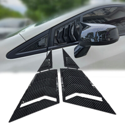 Carbon Fiber Front Window Scoop Louver Cover For Honda Civic G9 9th 2011-2015 US