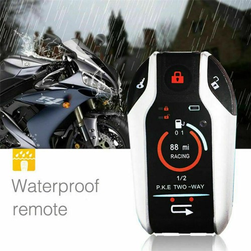 2Way Motorcycle Alarm Anti-theft Security System Vibration Remote Engine Starter