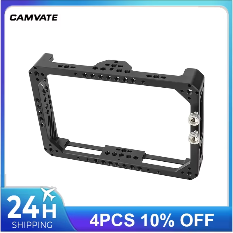 Full Monitor Cage Bracket for Desview R7II 7" On-Camera Monitors With HDTV Cable