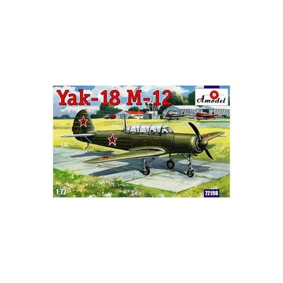 Amodel 72198 Yak-18 M-12 Aircraft Scale 1/72 Hobby Plastic Kit NEW