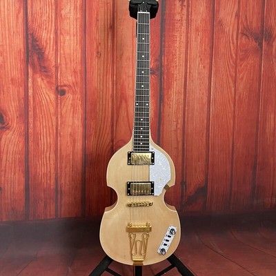 6-String Violin Shape BBT Electric Guitar Solid Gold Hardware Tailpiece Bridge