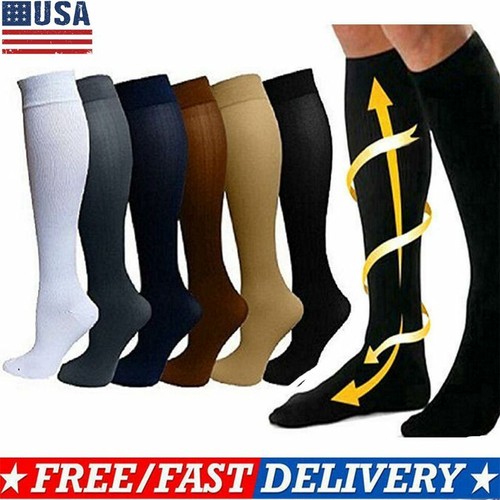 Compression Socks Stockings Womens Mens Knee High Medical 20-30 S/M-L/XL