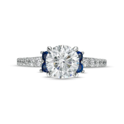 2Ctw White Round Cut CZ Women's Engagement Wedding Rinng In 925 Sterling Silver