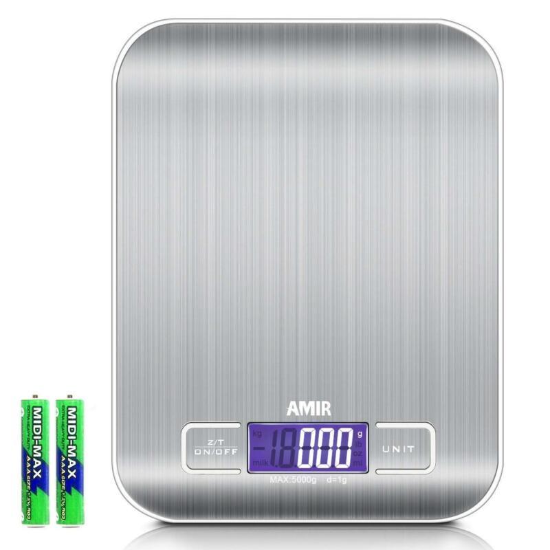 Amir Digitale Küchenwaage, 5000G X 1G Briefwaage, Digitalwaage Professionelle W