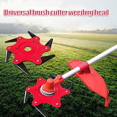 Grass Trimmer Head w/ 6 Cutters 65Mn Weed Lawn Brush Razor Mower Tools