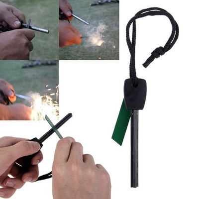 portable survival magnesium flint and steel striker