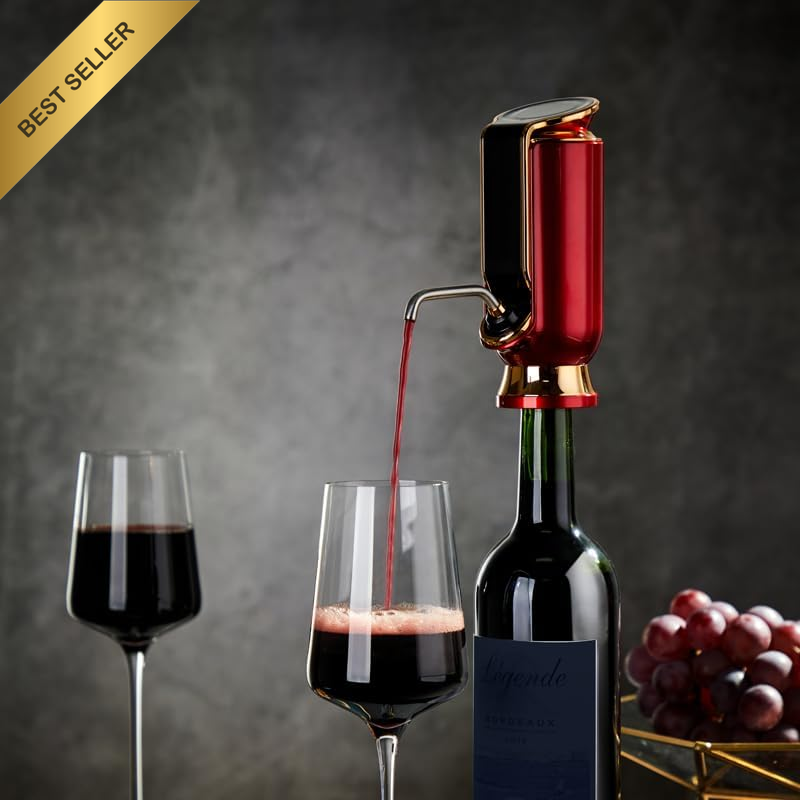 Electric Wine Decanter Aerator Dispenser Pourer Whiskey Adjustable Quantity Liqu