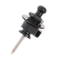 2pcs Guitar Strap Lock With Leather Mat Metal Button Hold Tight Screw For BA*eh