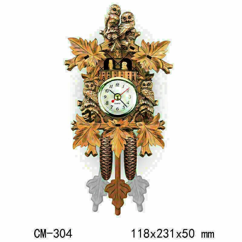 Cuckoo Wall Clock Nordic Innovative Retro Simple Wooden Clock Living Room Decor
