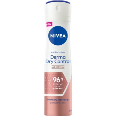 Nivea Derma Dry Control MAX Extreme Sweat antiperspirant spray150ml FREE SHIP