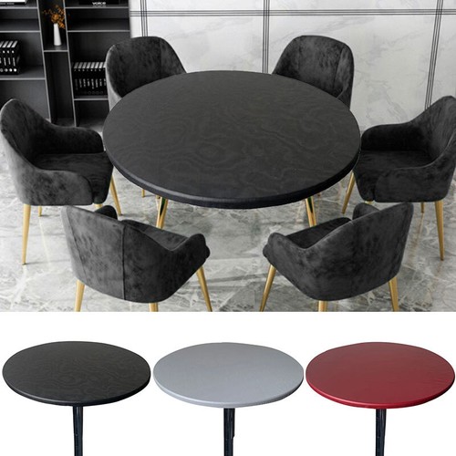 Cloth Wipe Clean Waterproof Tablecloth Round Fitted Cover