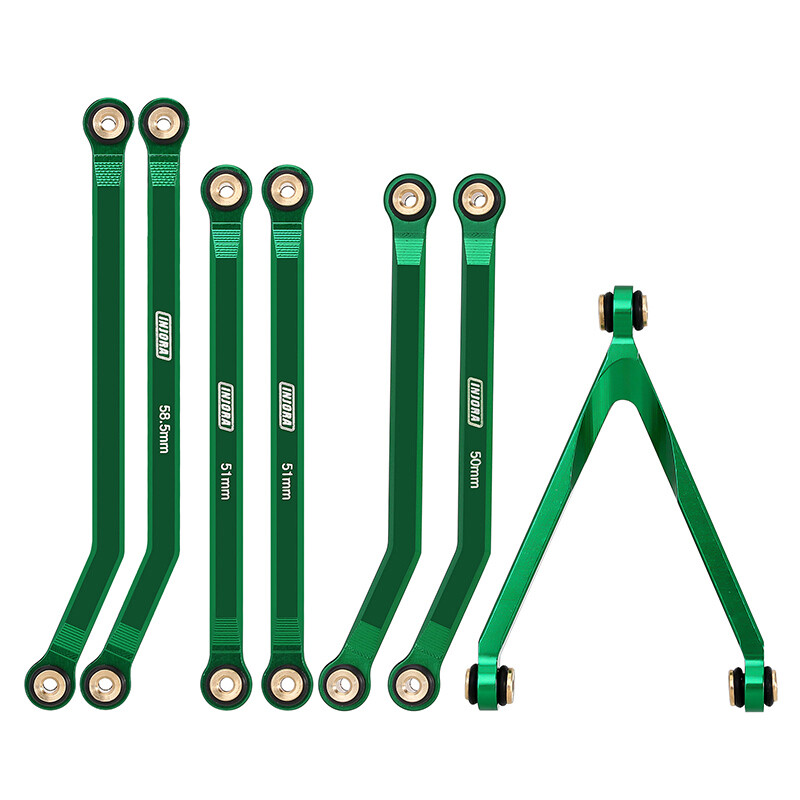 INJORA High Clearance Chassis Links for 1/24 RC Car SCX24 Jeep JLU C10 Bronco