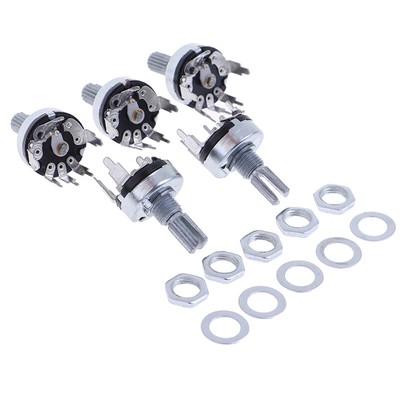 5Pcs RV17 With Switch Potentiometer Handle Length 15mm 5Pin B1K 2K 5K 10K 20 :yy