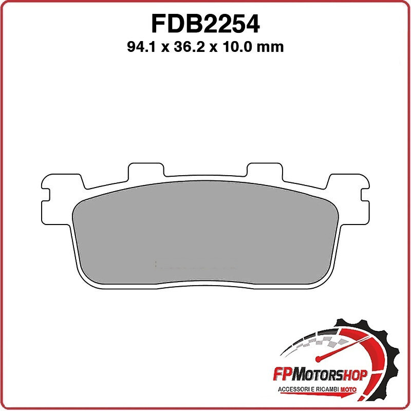 PASTIGLIE FRENI PER SCOOTER FDB2254EF KYMCO PEOPLE GTI 125/200/300 XCITING 250
