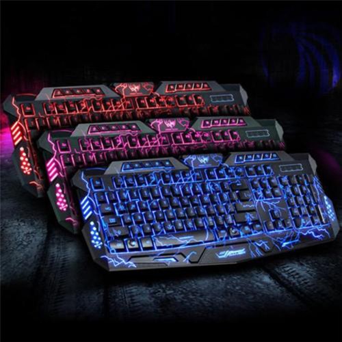 Wired 2.4G Multimedia LED Gaming Keyboard and 5500DPI Mouse Set to FO Gamer DSFO