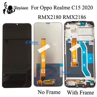 For Realme C11 RMX2185 C12 RMX2189 C15 RMX2180 LCD Display Touch Screen Assembly