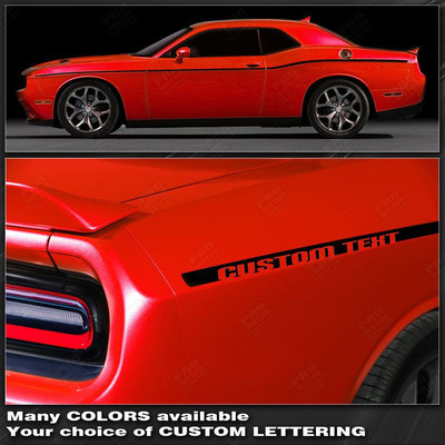 Dodge Challenger SCAT PACK Style Side Stripes Decals 2015