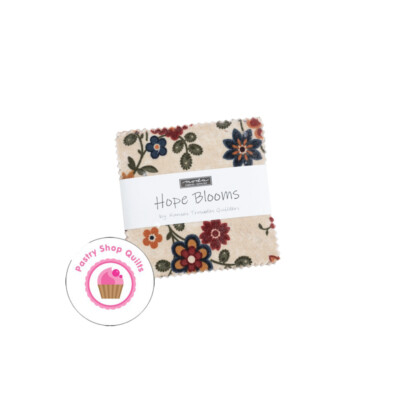 Moda HOPE BLOOMS Kansas Troubles Quilting MINI CHARM PACK 42- 2 1/2'' squares 