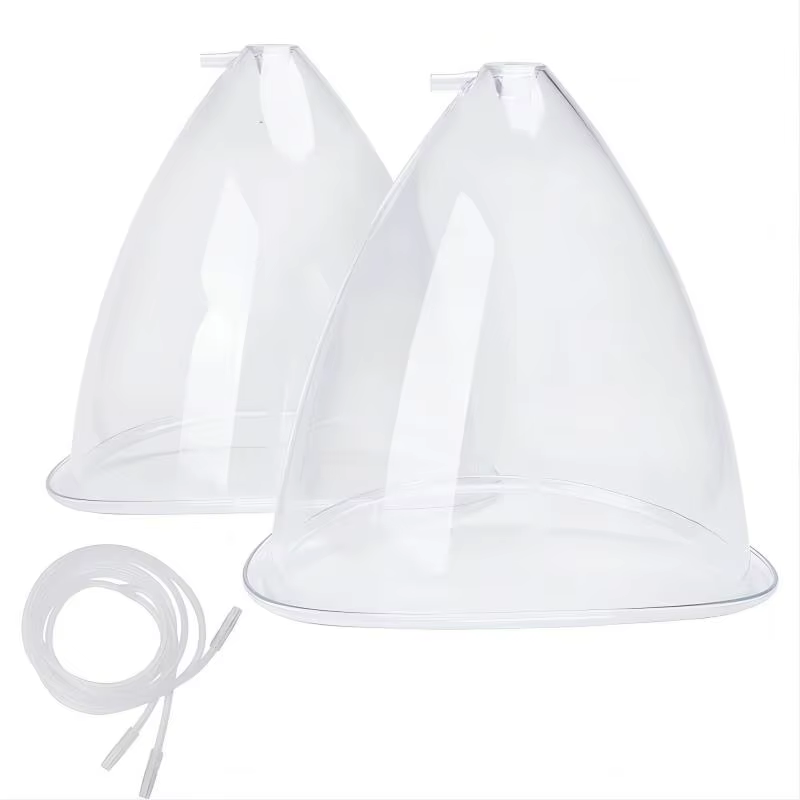 2pcs180/150ml Breast Enlargement Cupping Hip Lifting Buttock Vacuum Pump Suction