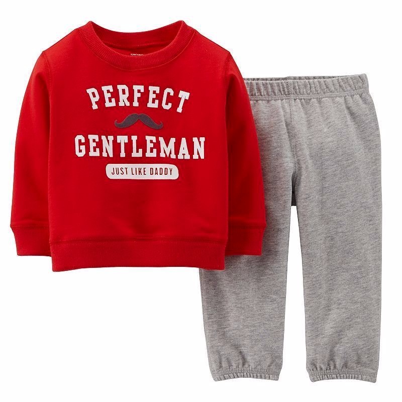 

КОМПЛЕКТ CARTERS BABY BOY 2PC ИДЕАЛЬНАЯ МУЖСКАЯ КРАСНАЯ РУБАШКА И БРЮКИ NB 3M ДЕНЬ ВАЛЕНТИНА, Red/gray multi