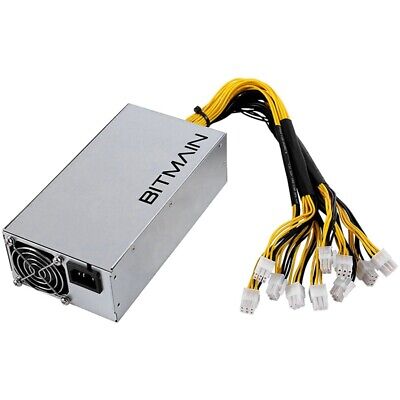 2X(APW7 1800W  Supply Mining PSU for Bitmain Antminer S9/+/A6/A7/R4/S7/E9 with 