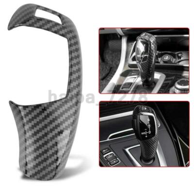 LHD Carbon Fiber Gear Shift Cover Trim For BMW X3 X4 X5 X6 328i 535i 320i 335i