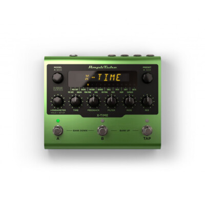 Mint IK Multimedia AmpliTube X-Time Delay Guitar Effects Pedal w/ 16 Delay Types