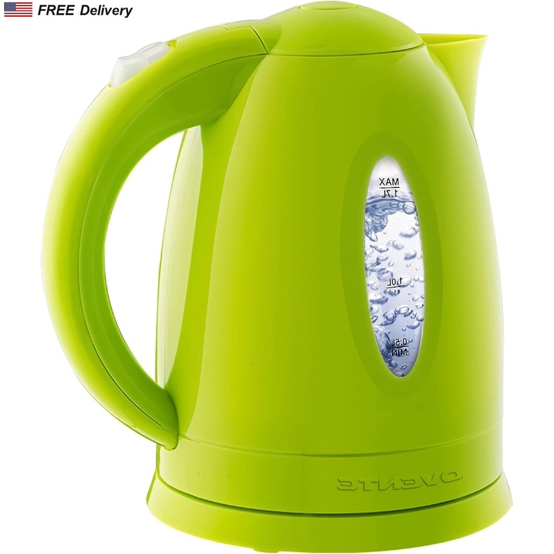 Kettle 1.7 Liter Cordless Green Boiler Coffee Pot Hot Water Heater