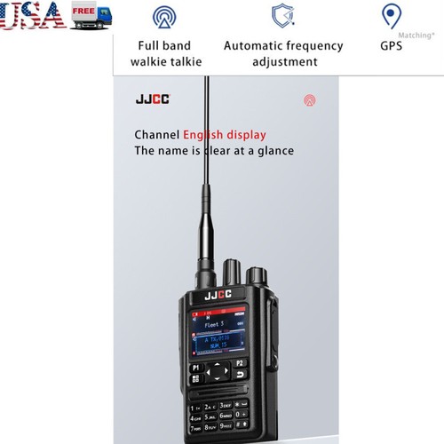 512 Channels Full Band Walkie Talkie Transceiver Two Way Radio GPS Bluethooth