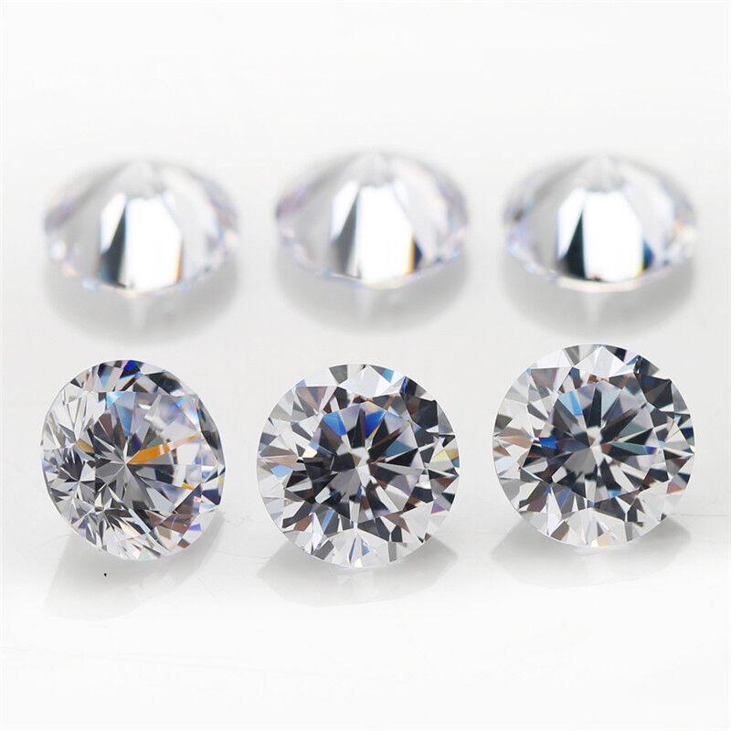 Size 0.7~15MM White AAAAA Round Shape CZ Loose Cubic Zirconia Stone For Jewelry